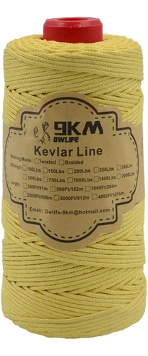 Cuerda 9km Dwlife, Fibra De Kevlar Resistente, 91mt / 340kg