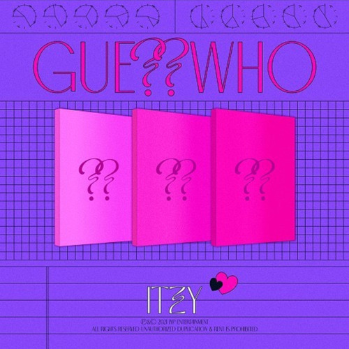 Itzy Guess Who Poster Sticker Photo Book Usa Import Cd Nuevo