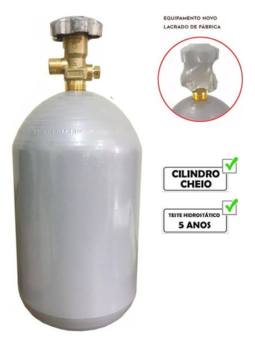 Kit Extração Chopp Regulador Co2 1 Via Cilindro Co2 6kg