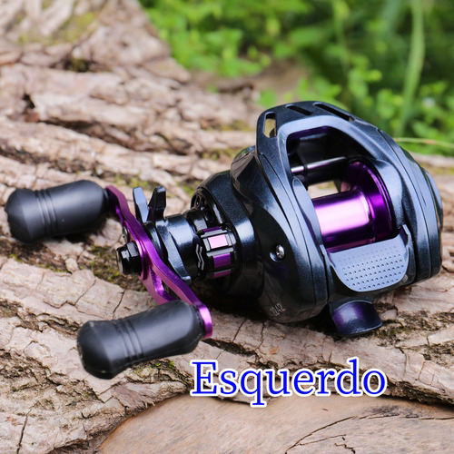 Carretilha Sougayilang 7.2:1 Relação De Transmissão Drag 9kg Cor Violeta-escuro Lado Da Manivela Esquerdo