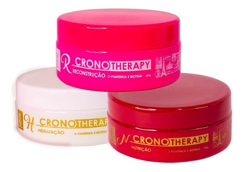 Imagem 1 de 5 de Kit Cronotherapy Nutrição + Hidratação + Reconstrução Paris
