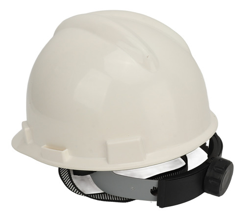 Casco Industrial Abs Hard Hat, Blanco, Ajustable Y Protector