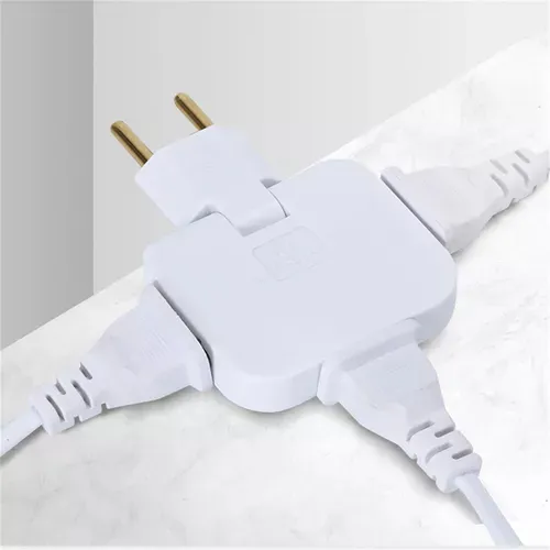 Pack De 4 Adaptadores 180° Para Enchufe Tipo F