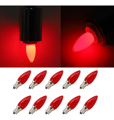 N Bombilla Pequeña De 1,5 W, 10 Unidades, Mini E12, Led Ac,