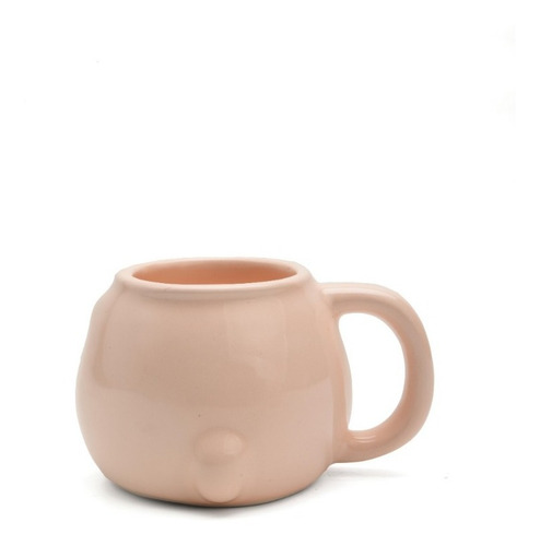 Taza Forma Oso Mimoso Diseño Acabajo Color Rosa