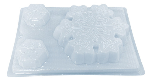 Molde Copo De Nieve Navidad Frozen Gelatina Jabon