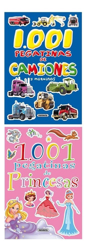 1.001 Pegatinas De... (2 Tãâtulos), De Susaeta, Equipo. Editorial Susaeta, Tapa Blanda En Español