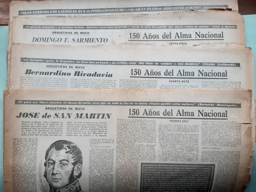 1810-1960 - 150° Aniversario / 6 Suplementos La Razón