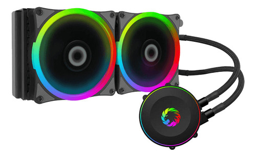 Cooler Cpu Watercooler Gamemax Iceberg 240 Rainbow 180w C