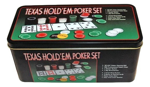 Set Poker 200 Fichas Caja Metal Poker Chips