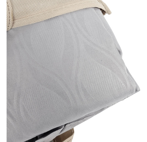 Edredon Reversible 7 Piezas Tamaño King Size 2x2 Gris Claro 7 Piezas