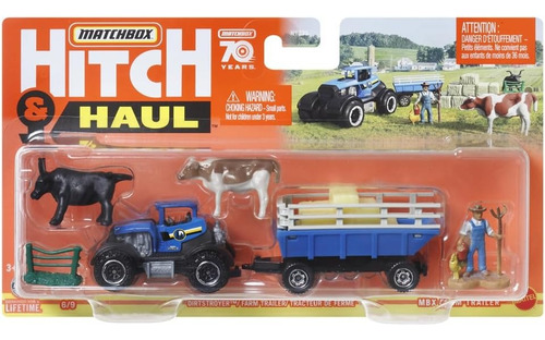 Granja Hich & Haul Matchbox Vehiculos Figuras Y Animales