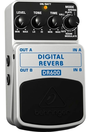 Pedal Digital Reverb Behringer Dr600