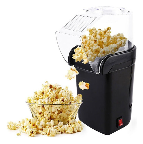 Máquina Eléctrica De Palomitas- Popcorn 1200w, 220v, 50hz Color Negro