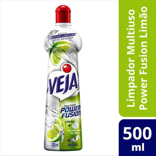 Limpador Multiuso Power Fusion Limão Veja 500ml