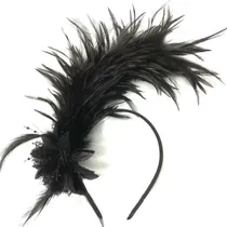 Comprar Diadema De Plumas, Fascinador, Diadema Para Cosplay, Peinado