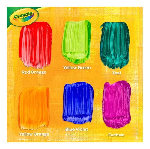 Crayola Pintura Lavable Para Niños, Varios Colores Atrevidos