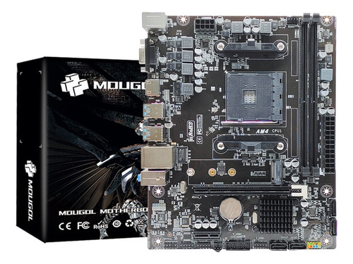 Placa Madre Amd Mougol A520m Ddr4 Am4 M-atx Hdmi Vga M2 Nvme
