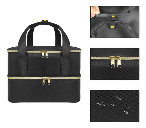 Nail Polish Organizer Waterproof With Sturdy Handle