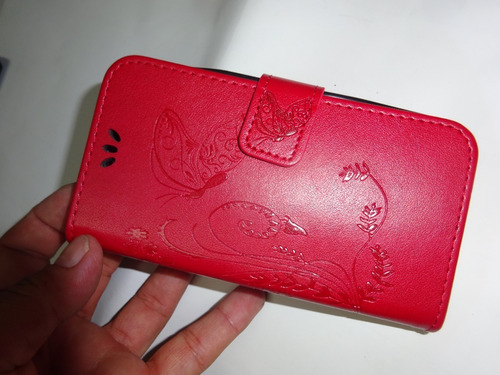Funda Cartera Para Samsung Galaxy S3 Roja
