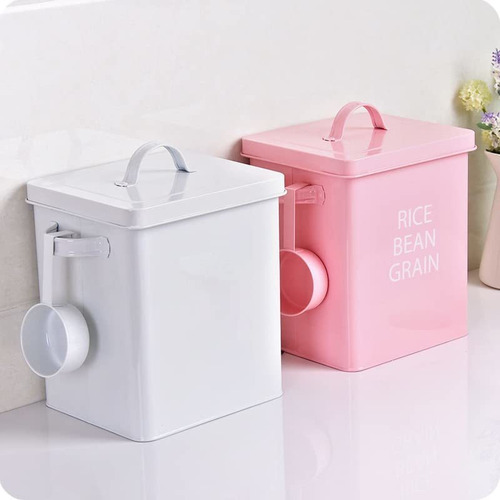 Contenedor Alimentos Mascotas Soujoy Con Tapa Y Cuchara