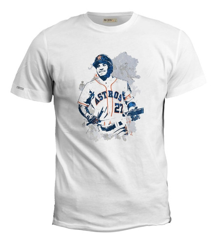 Camiseta Jugador De Astros 27 Gorra Logo Houston Beisbol Irk