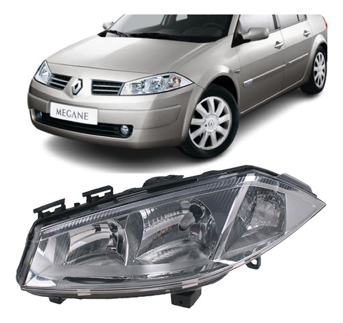 Optica Izquierda Renault Megane 2 Tricuerpo 2005 2006 2007 