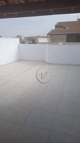 Imagem 18 de 22 de Cobertura Com 2 Dormitórios Para Alugar, 110 M² Por R$ 1.800,00/mês - Vila Lucinda - Santo André/sp - Co0853