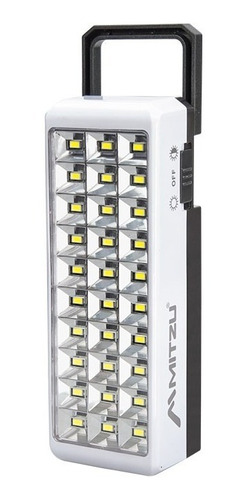 Lampara Recargable De Emergencia 30 Hiper Leds Hasta 8hrs