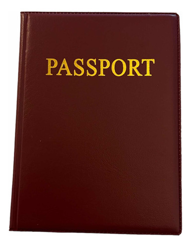 Funda Estuche Cartuchera Pasaporte - Passport Case Café