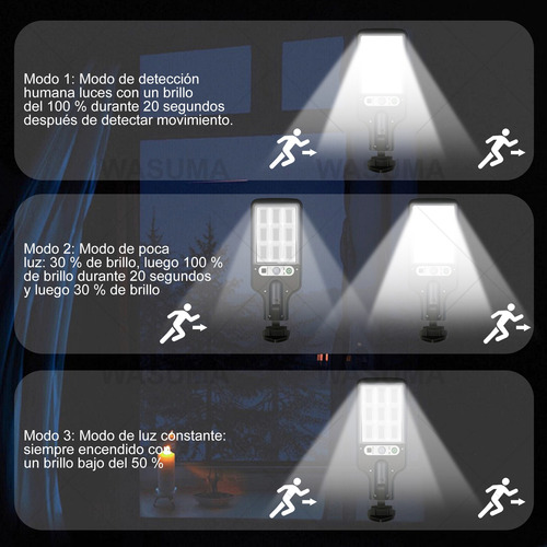 4pz De Luz Sensor De Movimiento Focos Solares Lampara Ip65