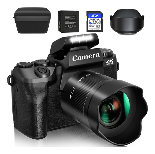 Saneen Camara Digital, Camaras 4k Para Fotografia Y Video, C