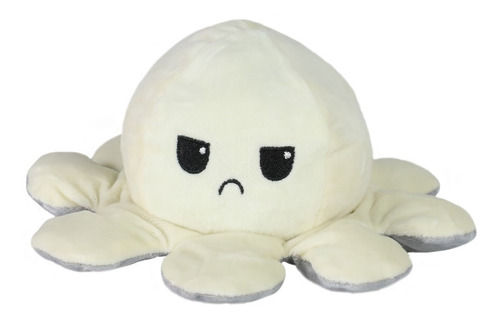 Pulpo Reversible Peluche Feliz Enojado Juguete Antiestres