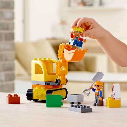 Lego Duplo Town Camión Y Excavadora De Orugas 10812 Camión V
