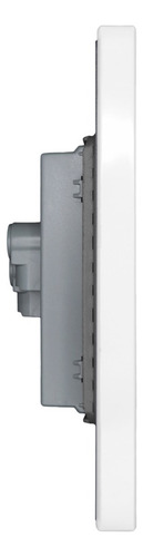 Paquete Con 3 Placas Con Contacto Duplex Flat Lucek 16 A 250v Blanco