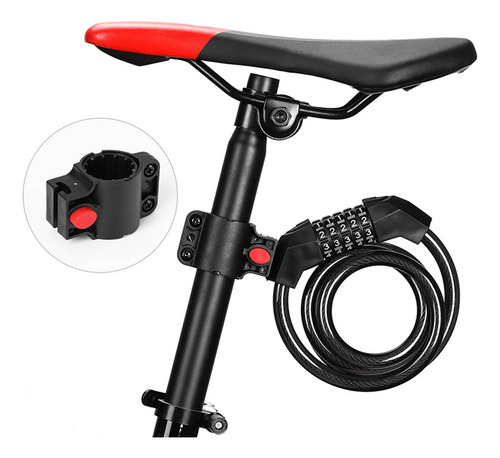 Candado Combinado Con Cable Para Bicicleta Candado Con 1,8 M