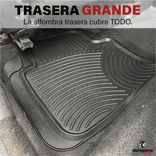 Cubre Alfombras Auto 3 Piezas Ultra Pesada Completa Goma Pvc