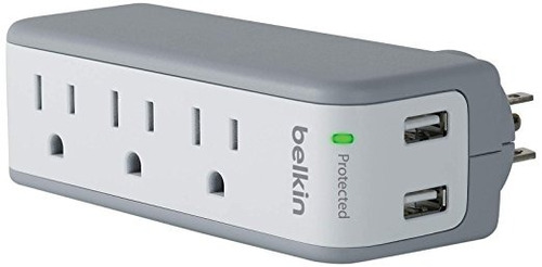 Belkin Surgeplus Usb Del Eslabón Giratorio Surge Protector Y