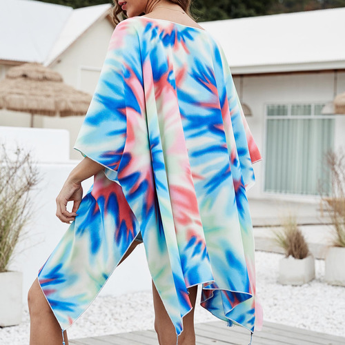 Traje De Baño De Playa Tipo Kimono V Para Mujer, Con Cobertu