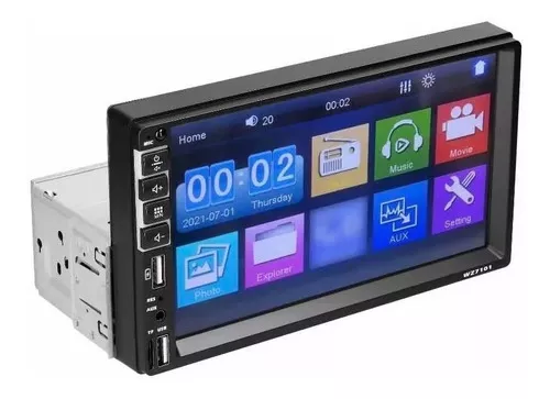 Ripley - RADIO AUTO MOTORIZADA 1 DIN PANTALLA HD TACTIL MIRROR LINK / 213055