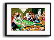 Comprar Cuadro Perros Casino Juegos Ruleta Mascota Con Paspartú