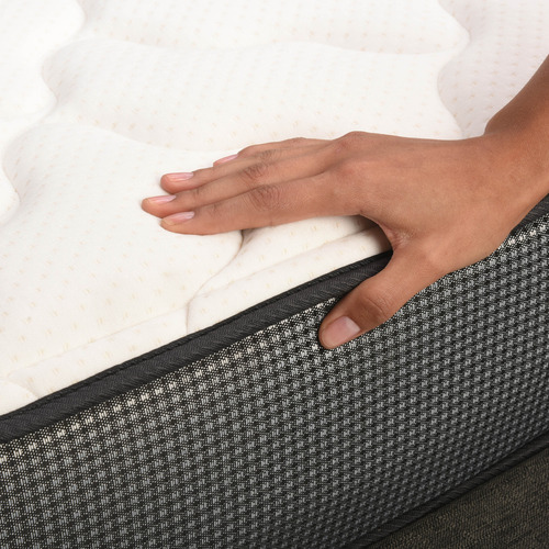 Cama Space Box Anatomic 1.5 Plazas + Veladores Torino Gris