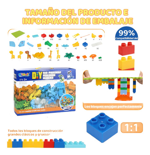 Nasjac Bloques Juguetes Construccion 3d Para Niños Juego De