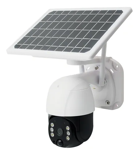 comprar Câmera Segurança Bateria Solar, Wifi Ip66, Full Hd Cor Preto-Branco