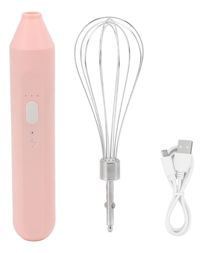 Espumador De Leche Portátil Con Carga Usb Pink Electric Egg
