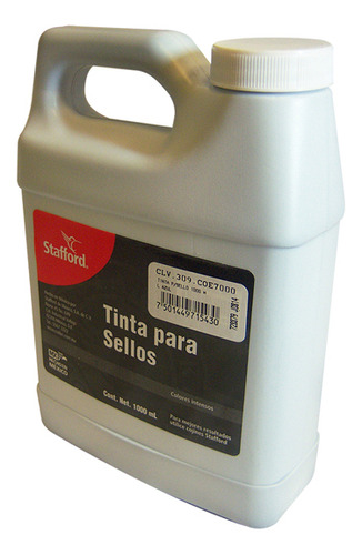 Tinta Para Sellos Stafford Coe7000 Color Azul 1000ml 1 Pieza