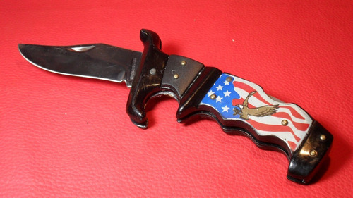 Cuchillo Plegable Águila Americana. 9 Cm De Hoja. 21 Abierta