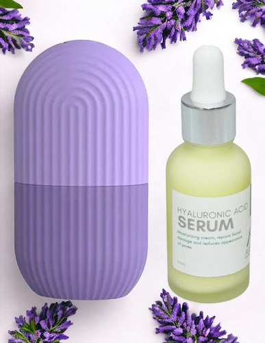 Kit Suero Ácido Hialurónico Y Retinol Con Masajeador Facial