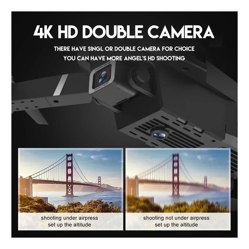 Dron E88pro Rc 4k Profesional Con Gran Angular De 1080p,wifi