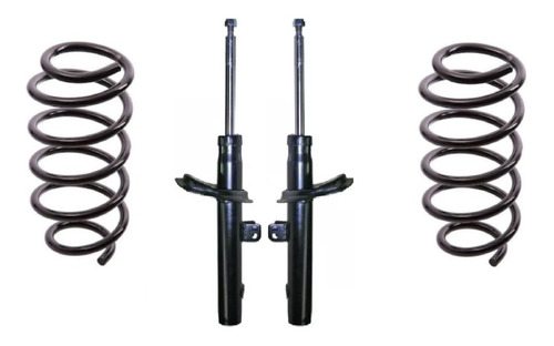 Kit Amortiguadores Delanteros + Espirales Peugeot 206 Nafta